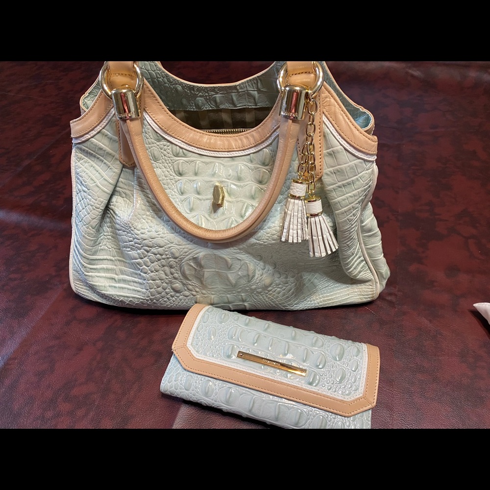 “SOLD” Brahmin Elisa handbag and checkbook wallet